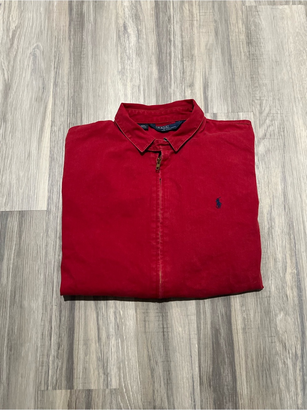 Polo Ralph Lauren Red Zip-Front Pullover